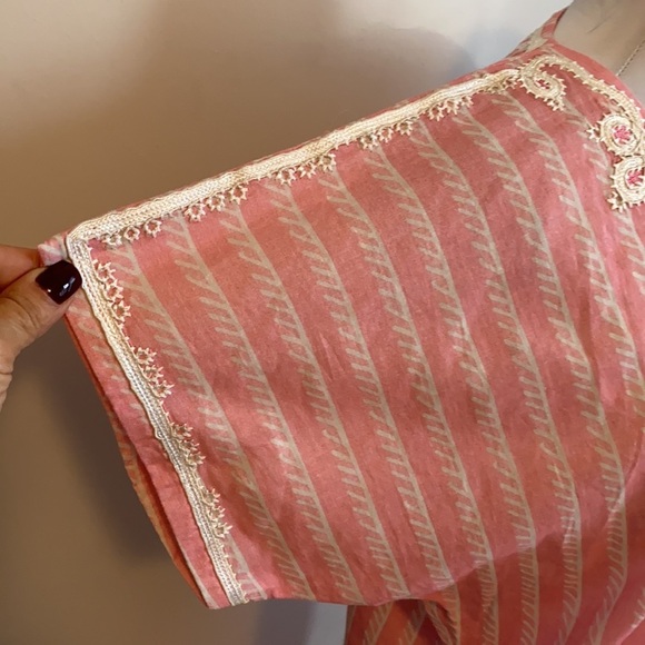 Bella Tu Ropes Pink Ombré Embroidered Tunic Dress - Picture 7 of 12